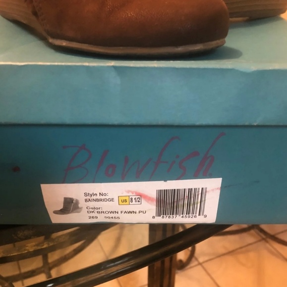 Blowfish Brown Booties Sz 8.5 - Picture 4 of 4